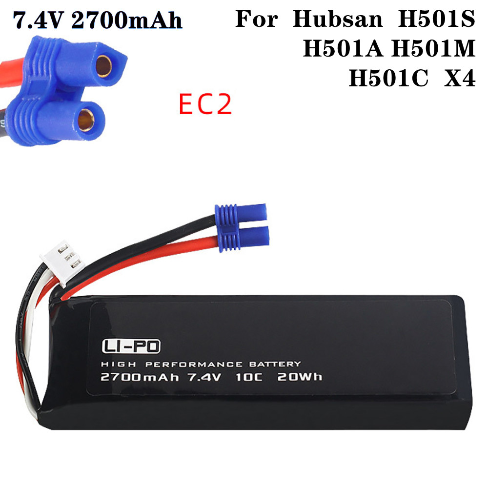 Rc Helicopter Coaxial - 7.4V 2700mAh 10C แบตเตอรี่เดิมสําหรับ Hubsan H501S