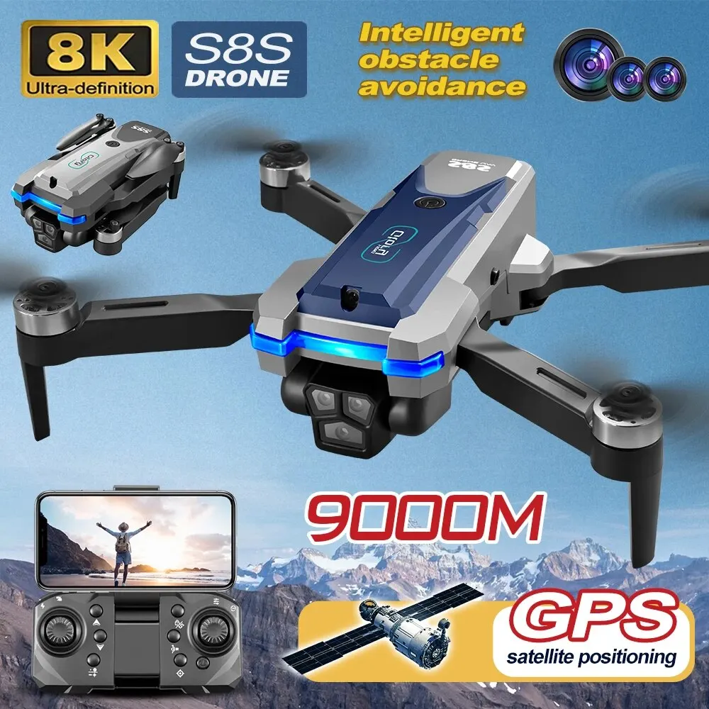 โดรน GPS S8S 5G Wi-Fi 8K HD ลื - Rc Helicopter Electric บทวิจารณ์และราคา